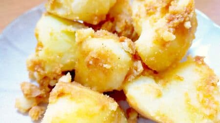 Easy recipe for "Potatoes with Sesame Miso" in the microwave! Delicious as a side dish or as a beer snack!