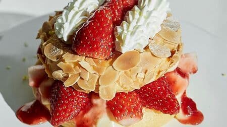 FLIPPER'S「奇跡のパンケーキ いちごのミルフィーユ」テイクアウトOK！ストロベリーフェア 3か月連続新メニュー登場