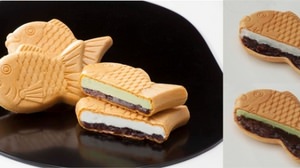 Winter ice cream like Taiyaki! "Tail-made bean paste" with "an" packed all over the body