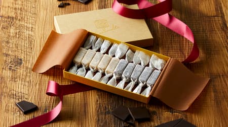 "Rich chocolate raw butter caramel" that melts in your mouth comes in a Valentine's box! From Yokohama Caramel Lab