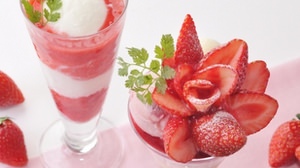 A new dessert using "The Queen of Strawberries" is now available only at the Ginza Cozy Corner and cafe / restaurant stores.