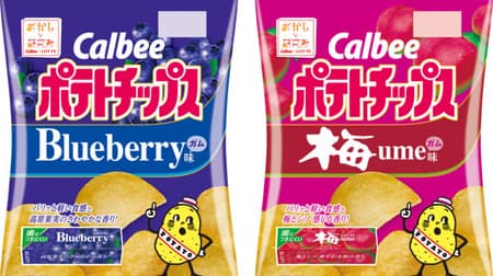 "Potato chips blueberry gum flavor / plum gum flavor" What kind of taste? Calbee x Lotte "Funny Research Institute" 4th
