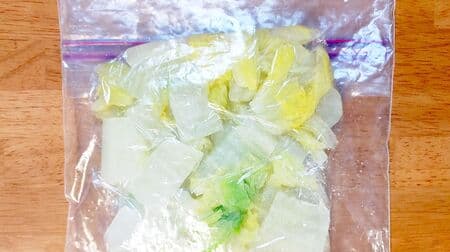 How to freeze Chinese cabbage! When using raw or boiled and then frozen, use it in a pot or miso soup while it is frozen.