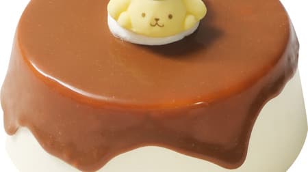 Cute "Pompompurin Chiffon" pastel! A big two-tiered cake to celebrate your birthday
