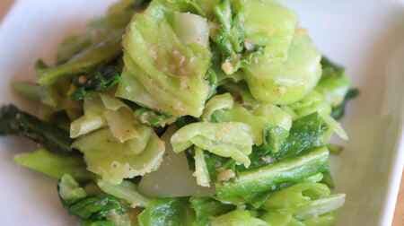 Cabbage with garlic and sesame paste recipe! Rich and punchy flavor, crunchy and savory