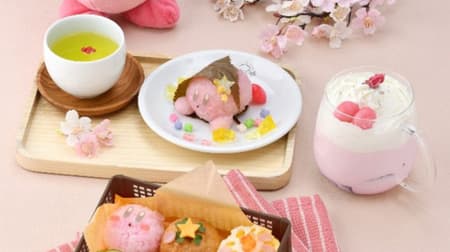 Kirby Cafe "Spring Round Picnic" Fair! "Sakura Dance Korokoro Temari Sushi" "Kirby's Spring Search" etc.