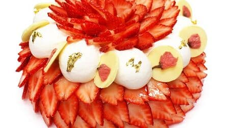 Cafe Comsa "Spring in full bloom-Strawberry and cherry blossom shortcake-" March Shortcake day only