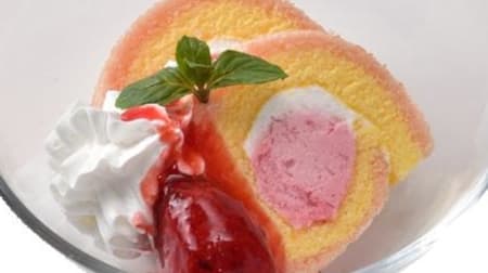 海鮮三崎港「マンスリーデザート」3月～4月中旬は「イチゴのロールケーキ」「豆乳プリンイチゴソース」