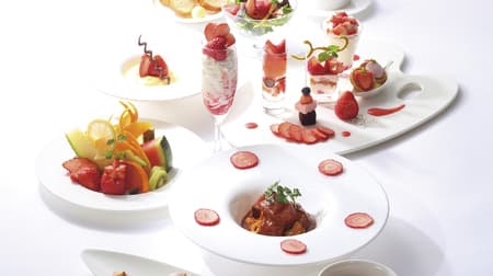 Takano Fruit Parlor Shinjuku Main Store "Course to enjoy spring strawberries" Appetizers, entrees, desserts, strawberries and fruits!