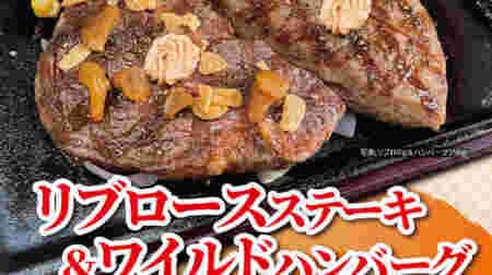 Ikinari!STEAK "Rib roast steak & hamburger combo" Limited time steak 160g / 220g / 280g + hamburger 150g combo