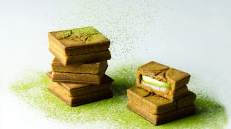 "Butter Sand [Uji Matcha]" PRESS BUTTER SAND is available nationwide for a limited time! Uji matcha for cookie dough and butter cream