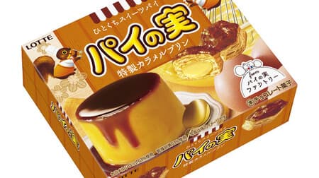 "Pie fruit [special caramel pudding]" Caramel-flavored pie x pudding-flavored chocolate! Hitokuchi Sweets Pie Series New