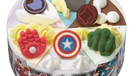 サーティワン「マーベル アベンジャーズ / パレット6」ヒーローをイメージしたアイスケーキ！コースター付・数量限定デザインBOXも