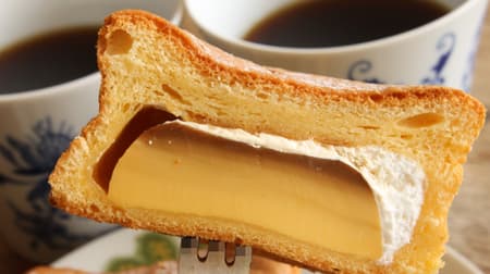 [Tasting] FamilyMart "I put pudding in pancakes!" Fluffy dough and caramel-scented custard!