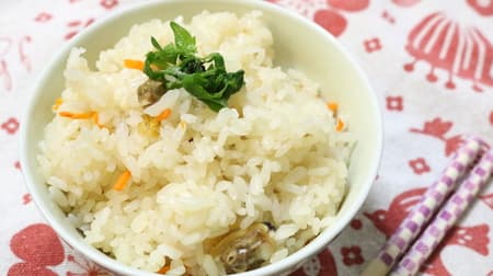 [Recipe] "Rice cooked with clams" with steamed sake soup.