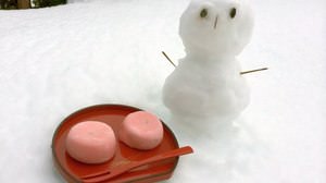 have already eaten? "Yukimi Daifuku" while watching the snow--Raw chocolate and strawberry ice cream melt ...