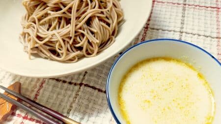 Simple recipe for soy milk + mentsuyu boiled soy milk soba! Mellow and fragrant with "sesame oil"