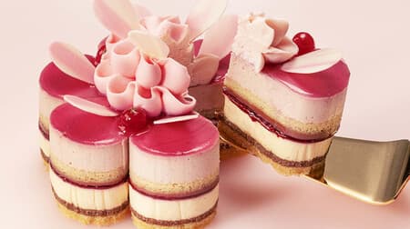 Butter States "Flower Bouquet 8 Layers Tailored Berry Chocolat" Mother's Day cake like carnation!