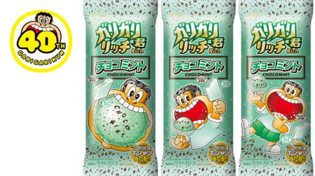 "Gari-Gari-kun Rich Chocolate Mint" This year too! Summer flavor of mint shaved ice with mint flavored ice cream and chocolate chips