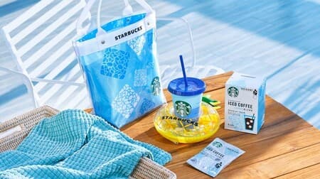 "Starbucks Seasonal Collection Summer" Coffee & refreshing blue original goods set!