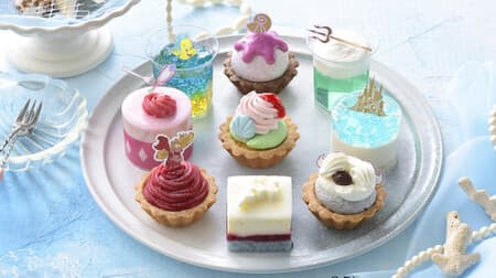 Ginza Cozy Corner "[Little Mermaid] Collection" Ariel and Flounder Petit Cake Assortment