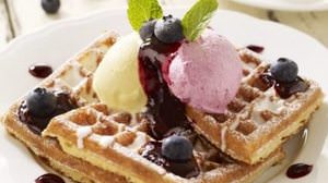 Spring "blueberry waffles" have arrived from the tea and waffle shop "Mother Leaf"