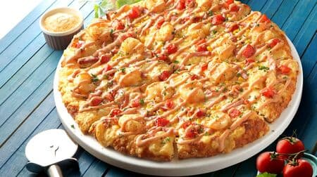 Summer classic popular "Pizza-La Shrimp Mayo" Plump shrimp fritters with mayo and aurora sauce!