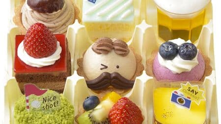 Ginza Cozy Corner Father's Day Limited Sweets "Father's Day Party (9 pieces)" "Father's Day Cheese Souffle" A cake with golf and shirt motifs!
