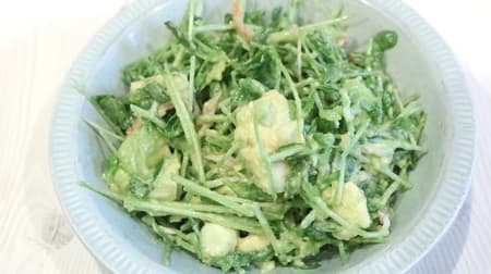 [Recipe] Shaki Paris "Avocado and Bean Seedling Ethnic Salad" Usugi! The texture of the bean seedlings matches the mellowness of the avocado