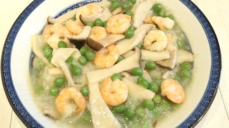 [Recipe] Torouma "Shrimp and green peas stir-fried" A plate that makes children happy with a lot of ingredients