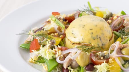 サラベス「ベネディクト ニソワーズ」南仏の夏野菜サラダ風に仕立てたスペシャルエッグベネディクト