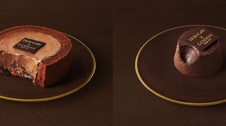 Lawson "Uchi Cafe x GODIVA Chocolat Roll Cake" "Uchi Cafe x GODIVA Terrine Chocolat" reprint!