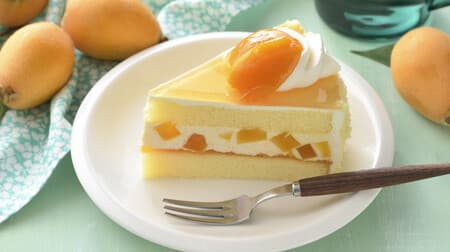 Ginza Cozy Corner "Loquat Shortcake" Seasonal! Loquat cream x loquat jam x Wakayama loquat topping