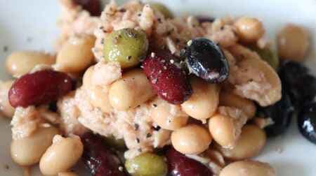 Easy "Japanese-style marinade of tuna and mixed beans" recipe just by canning! Refreshing with vinegar and ginger