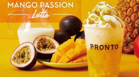 PRONTO "Taiwan Pine & Mango Passion Latte" "Tropical Pink Fruit Tea" Perfect for summer!