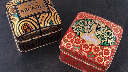 Morozoff "Arcadia 90th Limited" store, limited quantity! Cookie cans commemorating the 90th anniversary of our founding