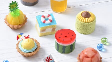 銀座コージーコーナー「サマーホリデー（9個入）」“家族の夏休み” 表現したプチケーキ詰め合わせ！