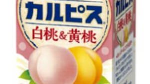 Gentle taste with two "peach juices"-New flavor "white peach & yellow peach" in Calpis