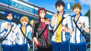You can get a limited poster of Lawson x "Free!" "Lawson jersey" wearing characters