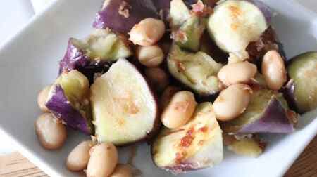 「大豆なすホットサラダ」レシピ！レンジで簡単 醤油＆かつお節でやさしい和の味わい