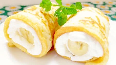 "Tamagoyaki roll cake" recipe! No failure with pancake mix Roll with plenty of cream and fruit