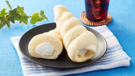 ミニストップ「ソフトクリームみたいなパン」人気の “ソフトクリームバニラ” イメージしたコロネ！