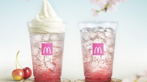 New drink with "cherry flavor" on Mac--Coupons will be distributed according to the blooming of cherry blossoms
