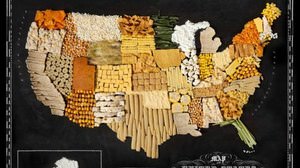 "Spice" in India, "seaweed" in Japan !? "World map" made from food is too excellent