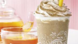 Godiva's drink "Chocolate", new flavor is "white chocolate & peach"