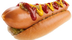 Thick sausage sticks out! Huge hot dog "King's dog" for Burger King