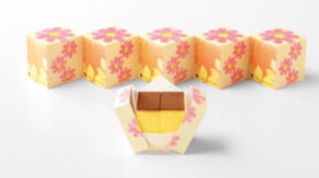 Fukusaya "Fukusaya Cosmos Cube" Castella with autumn flower package!