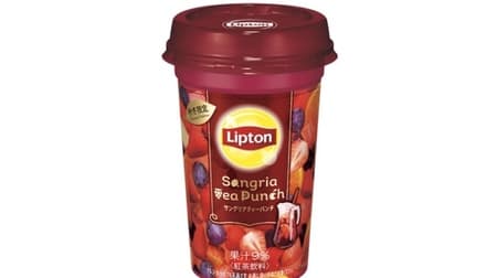 "Lipton Sangria Tea Punch" Fruit tea for adults with the image of sangria
