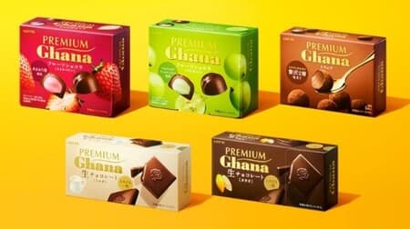 "Premium Ghana [Premium BOX]" Lotte official online mall! 5 types including "Premium Ghana Raw Chocolate [Milk]"