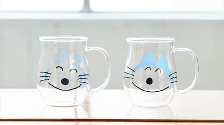Picture book "11 Piki no Neko" heat-resistant glass for Villevan! Two types of cats and tabby cats, compatible with boiling water and microwave ovens
